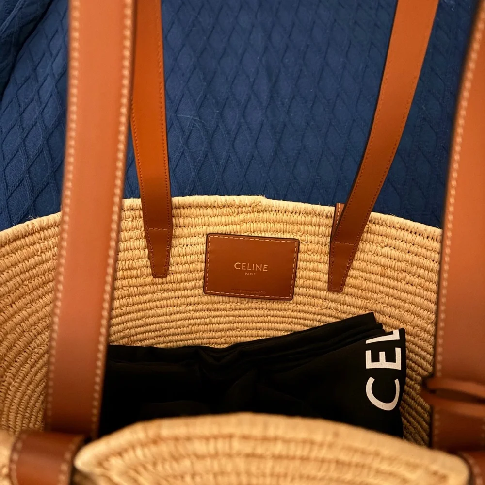 Celine Triomphe Small Raffia Bag - Picture 6 of 6